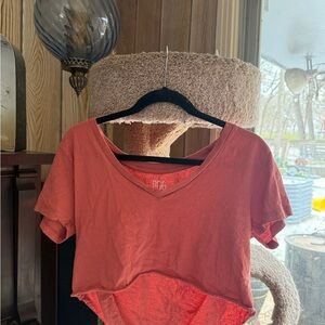 BDG Coral Crop Top